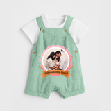 Unbreakable Bond Dungaree Set | Personalized Family Dungaree Set for Strong Connections - MINT GREEN - 0 - 5 Months Old (Chest 18")