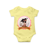 Unbreakable Bond Romper/Onesie | Personalized Family Romper/Onesie for Strong Connections - PASTEL YELLOW - New Born (Chest 14")