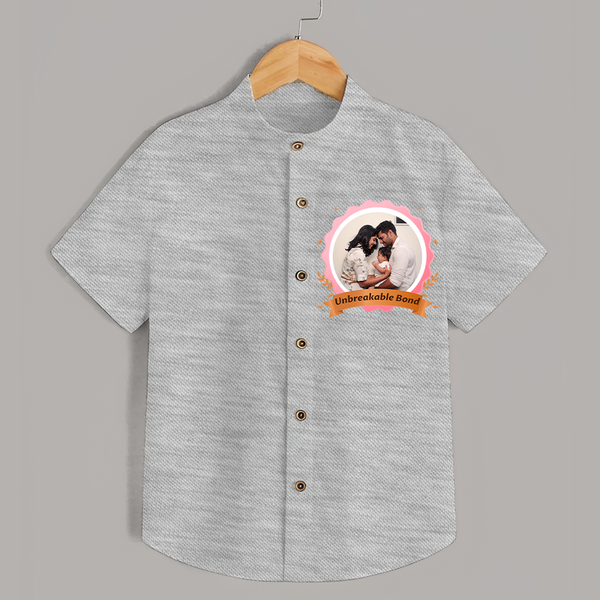 Unbreakable Bond Shirt | Personalized Family Shirt for Strong Connections - GREY - 0 - 6 Months Old (Chest 23")