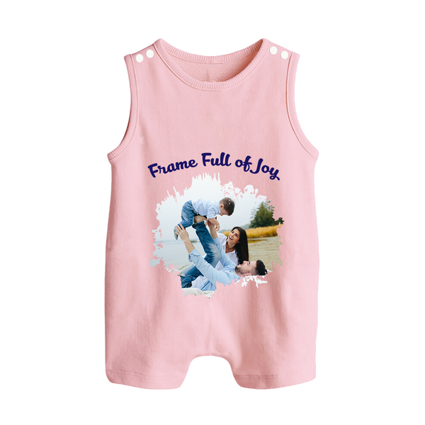 Frame Full of Joy Romper suit/Sleeveless Romper | Custom Family Romper suit/Sleeveless Romper for Cherished Moments - BABY PINK - 0 - 5 Months Old (Chest 18")