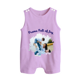 Frame Full of Joy Romper suit/Sleeveless Romper | Custom Family Romper suit/Sleeveless Romper for Cherished Moments - LILAC - 0 - 5 Months Old (Chest 18")