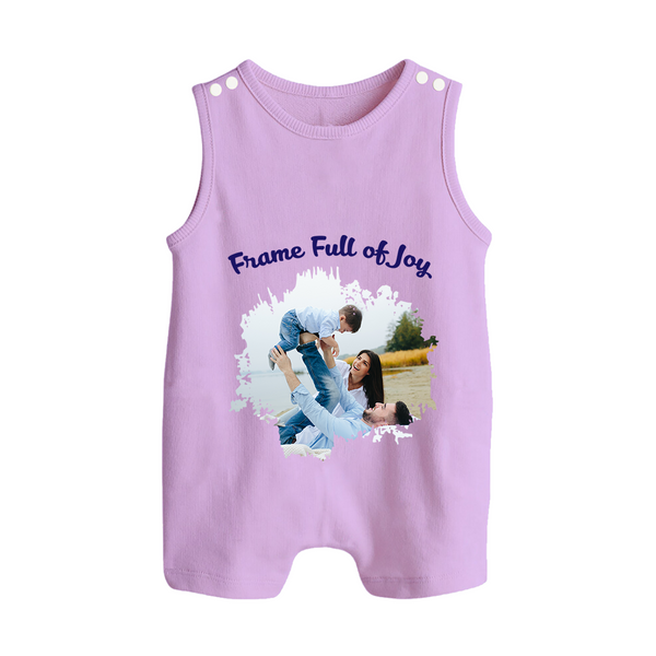 Frame Full of Joy Romper suit/Sleeveless Romper | Custom Family Romper suit/Sleeveless Romper for Cherished Moments - LILAC - 0 - 5 Months Old (Chest 18")
