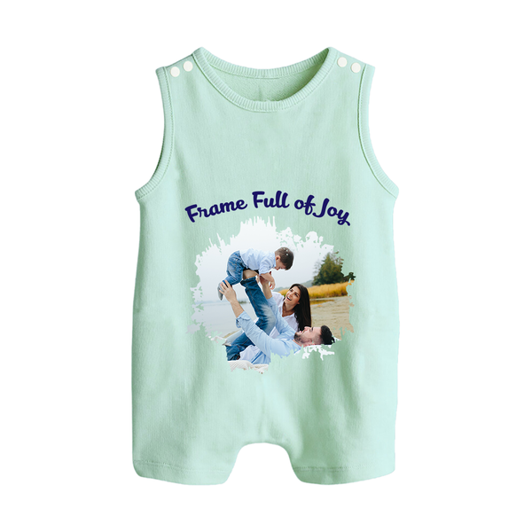 Frame Full of Joy Romper suit/Sleeveless Romper | Custom Family Romper suit/Sleeveless Romper for Cherished Moments - MINT GREEN - 0 - 5 Months Old (Chest 18")