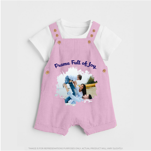 Frame Full of Joy Dungaree Set | Custom Family Dungaree Set for Cherished Moments - BABY PINK - 0 - 5 Months Old (Chest 18")