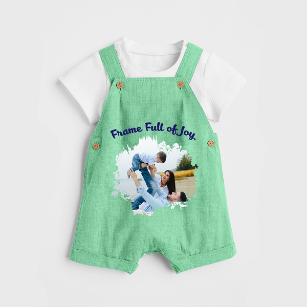 Frame Full of Joy Dungaree Set | Custom Family Dungaree Set for Cherished Moments - GREEN - 0 - 5 Months Old (Chest 18")
