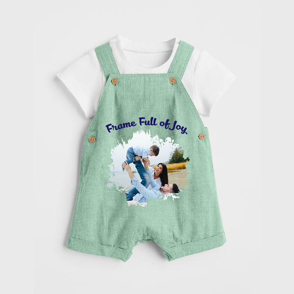 Frame Full of Joy Dungaree Set | Custom Family Dungaree Set for Cherished Moments - MINT GREEN - 0 - 5 Months Old (Chest 18")