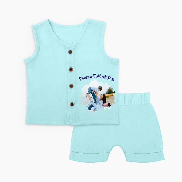 Frame Full of Joy Jabla Set | Custom Family Jabla Set for Cherished Moments - BABY BLUE - 0 - 3 Months Old (Chest 9.8")