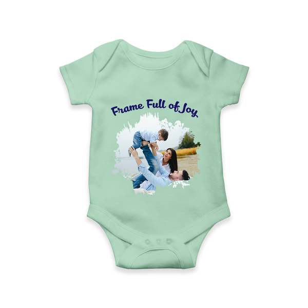 Frame Full of Joy Romper/Onesie | Custom Family Romper/Onesie for Cherished Moments - MINT GREEN - New Born (Chest 14")