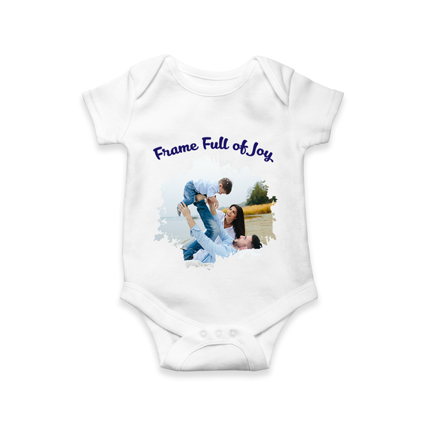 Frame Full of Joy Romper/Onesie | Custom Family Romper/Onesie for Cherished Moments - WHITE - New Born (Chest 14")