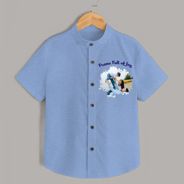 Frame Full of Joy Shirt | Custom Family Shirt for Cherished Moments - SKY BLUE - 0 - 6 Months Old (Chest 23")
