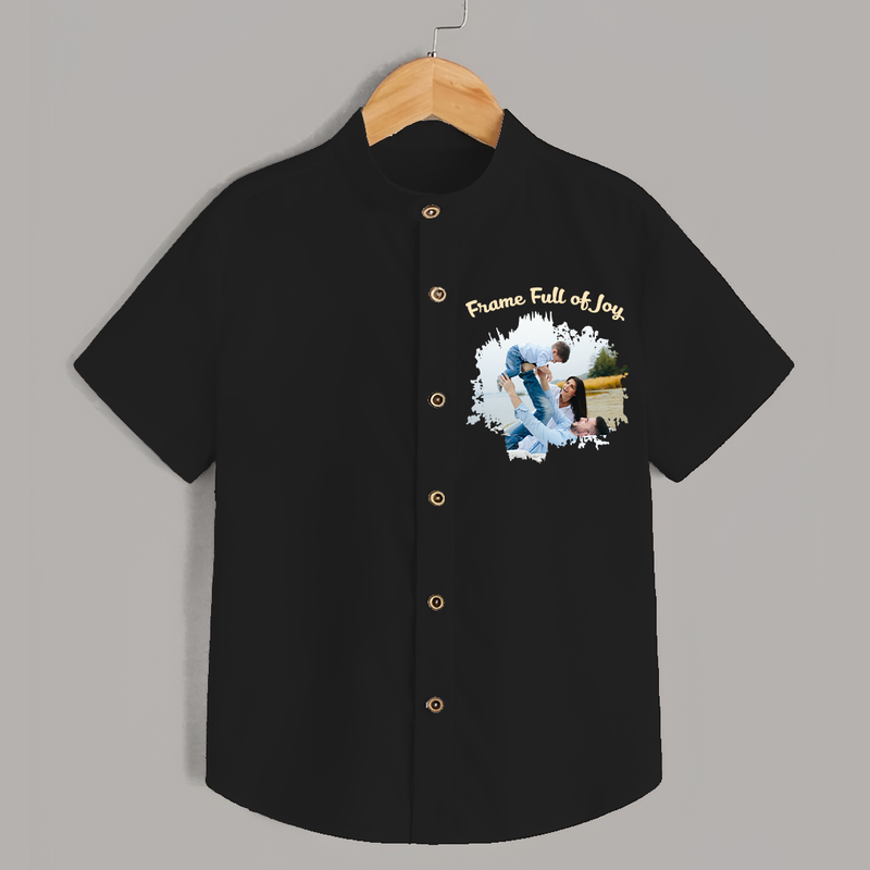 Frame Full of Joy Shirt | Custom Family Shirt for Cherished Moments - BLACK - 0 - 6 Months Old (Chest 23")