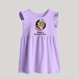Together is My Favourite Place Baby Frock | Personalized Family Baby Frock for Unity - LILAC - 0 - 3 Months Old (Chest 17")