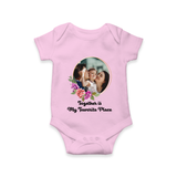 Together is My Favourite Place Romper/Onesie | Personalized Family Romper/Onesie for Unity - BABY PINK - New Born (Chest 14")