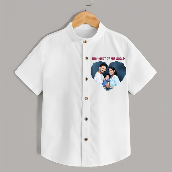 The Heart of My World Shirt | Custom Family Shirt for Loved Ones - WHITE - 0 - 6 Months Old (Chest 23")