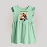 Together, We Rise Baby Frock | Personalized Family Baby Frock for Strength in Unity - MINT GREEN - 0 - 3 Months Old (Chest 17")