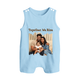 Together, We Rise Romper suit/Sleeveless Romper | Personalized Family Romper suit/Sleeveless Romper for Strength in Unity - BABY BLUE - 0 - 5 Months Old (Chest 18")