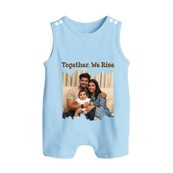 Together, We Rise Romper suit/Sleeveless Romper | Personalized Family Romper suit/Sleeveless Romper for Strength in Unity - BABY BLUE - 0 - 5 Months Old (Chest 18")