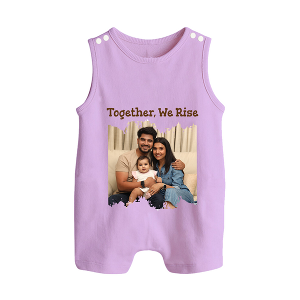 Together, We Rise Romper suit/Sleeveless Romper | Personalized Family Romper suit/Sleeveless Romper for Strength in Unity - LILAC - 0 - 5 Months Old (Chest 18")