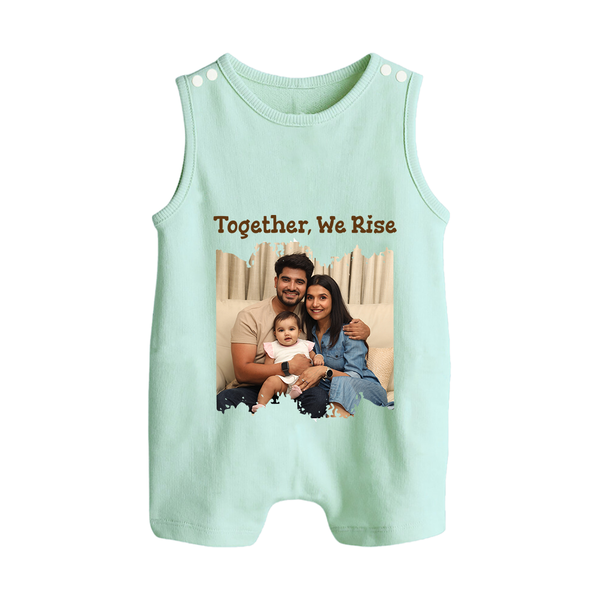 Together, We Rise Romper suit/Sleeveless Romper | Personalized Family Romper suit/Sleeveless Romper for Strength in Unity - MINT GREEN - 0 - 5 Months Old (Chest 18")