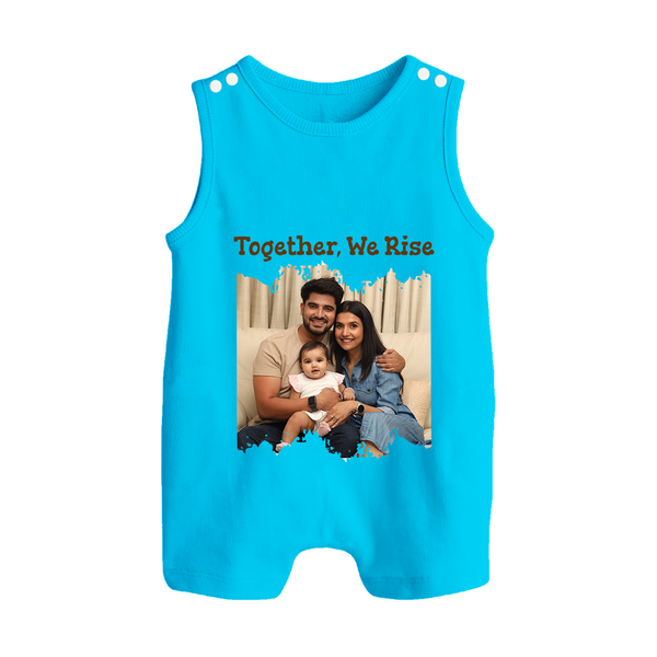 Together, We Rise Romper suit/Sleeveless Romper | Personalized Family Romper suit/Sleeveless Romper for Strength in Unity - SKY BLUE - 0 - 5 Months Old (Chest 18")