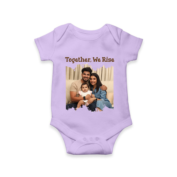 Together, We Rise Romper/Onesie | Personalized Family Romper/Onesie for Strength in Unity - LILAC - New Born (Chest 14")