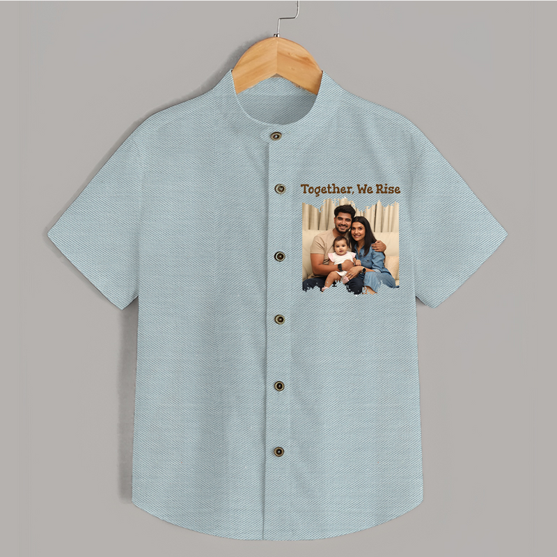 Together, We Rise Shirt | Personalized Family Shirt for Strength in Unity - ARCTIC BLUE - 0 - 6 Months Old (Chest 23")