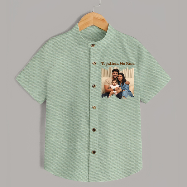 Together, We Rise Shirt | Personalized Family Shirt for Strength in Unity - MINT GREEN - 0 - 6 Months Old (Chest 23")