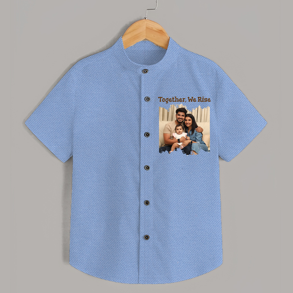 Together, We Rise Shirt | Personalized Family Shirt for Strength in Unity - SKY BLUE - 0 - 6 Months Old (Chest 23")