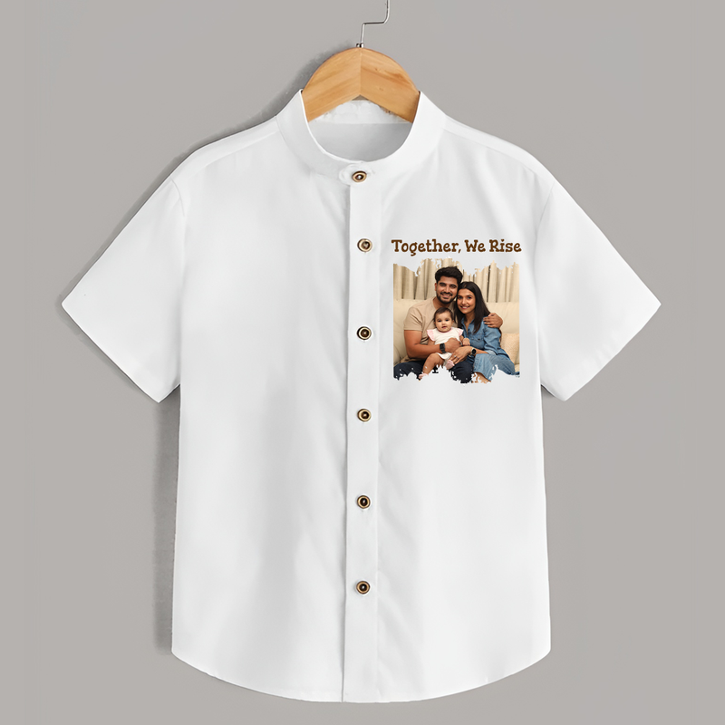 Together, We Rise Shirt | Personalized Family Shirt for Strength in Unity - WHITE - 0 - 6 Months Old (Chest 23")
