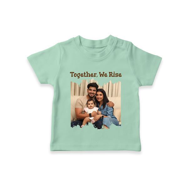 Together, We Rise T-shirt | Personalized Family T-shirt for Strength in Unity - MINT GREEN - 0-5 Months Old (Chest 17")