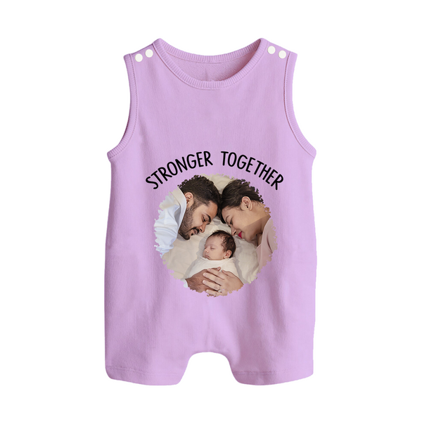 Stronger Together Romper suit/Sleeveless Romper | Custom Family Romper suit/Sleeveless Romper Celebrating Family Bonds - LILAC - 0 - 5 Months Old (Chest 18")