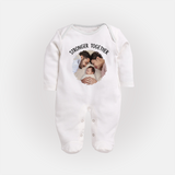 Stronger Together Sleep suit/full sleeve body suit | Custom Family Sleep suit/full sleeve body suit Celebrating Family Bonds - WHITE - New Born (Chest 7.5")