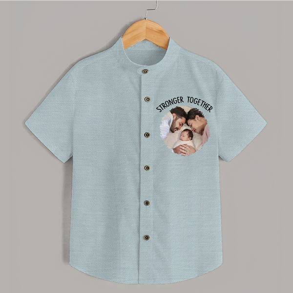 Stronger Together Shirt | Custom Family Shirt Celebrating Family Bonds - ARCTIC BLUE - 0 - 6 Months Old (Chest 23")