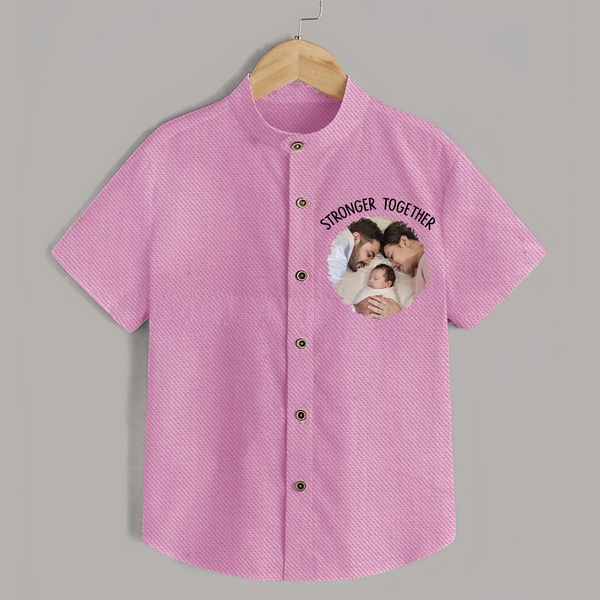Stronger Together Shirt | Custom Family Shirt Celebrating Family Bonds - BABY PINK - 0 - 6 Months Old (Chest 23")