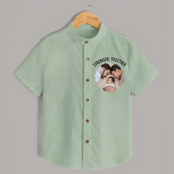 Stronger Together Shirt | Custom Family Shirt Celebrating Family Bonds - MINT GREEN - 0 - 6 Months Old (Chest 23")