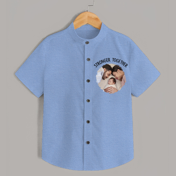 Stronger Together Shirt | Custom Family Shirt Celebrating Family Bonds - SKY BLUE - 0 - 6 Months Old (Chest 23")