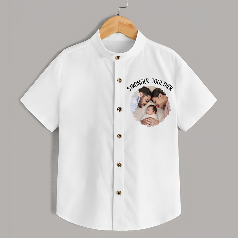 Stronger Together Shirt | Custom Family Shirt Celebrating Family Bonds - WHITE - 0 - 6 Months Old (Chest 23")