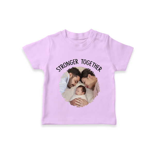 Stronger Together T-shirt | Custom Family T-shirt Celebrating Family Bonds - LILAC - 0-5 Months Old (Chest 17")