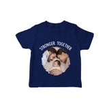 Stronger Together T-shirt | Custom Family T-shirt Celebrating Family Bonds - NAVY BLUE - 0-5 Months Old (Chest 17")