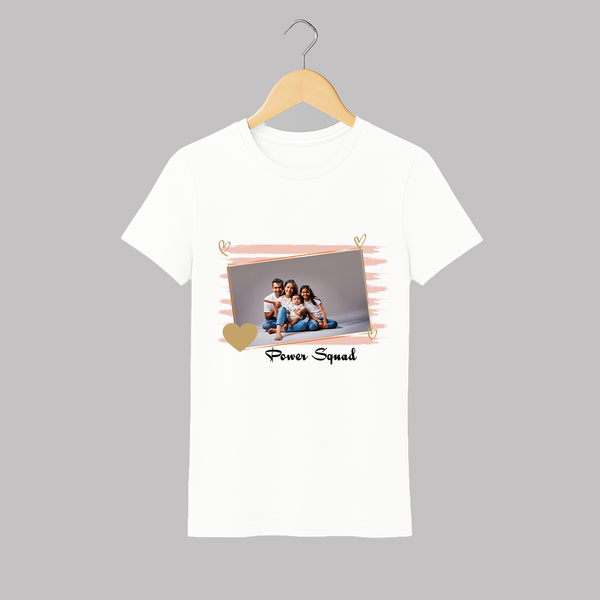 Power Squad Adult Tshirt | Personalized Family Adult Tshirt for the Whole Crew - WHITE - S (Chest 19")