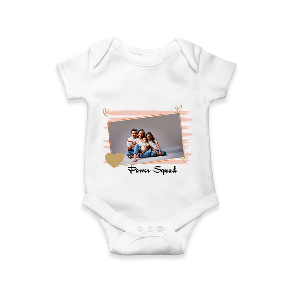 Power Squad Romper/Onesie | Personalized Family Romper/Onesie for the Whole Crew - WHITE - New Born (Chest 14")