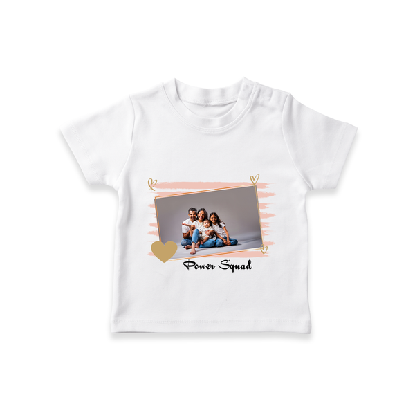 Power Squad T-shirt | Personalized Family T-shirt for the Whole Crew - WHITE - 0-5 Months Old (Chest 17")