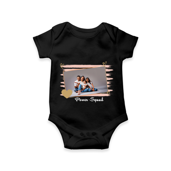 Power Squad Romper/Onesie | Personalized Family Romper/Onesie for the Whole Crew - BLACK - New Born (Chest 14")