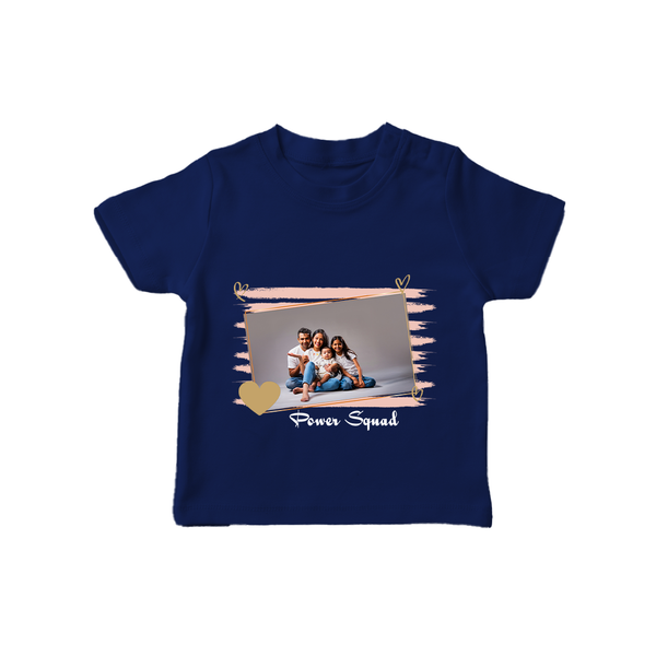 Power Squad T-shirt | Personalized Family T-shirt for the Whole Crew - NAVY BLUE - 0-5 Months Old (Chest 17")