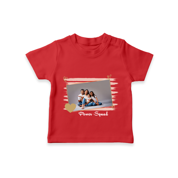 Power Squad T-shirt | Personalized Family T-shirt for the Whole Crew - RED - 0-5 Months Old (Chest 17")