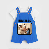 Home is Us Dungaree Set | Custom Family Dungaree Set for Family Pride - COBALT BLUE - 0 - 5 Months Old (Chest 18")