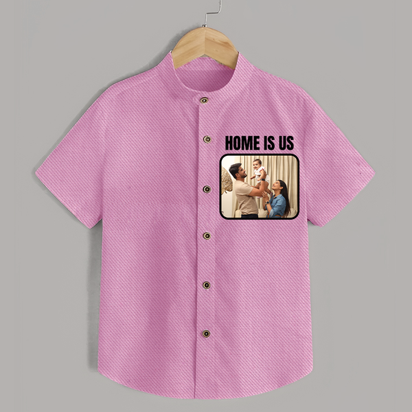 Home is Us Shirt | Custom Family Shirt for Family Pride - BABY PINK - 0 - 6 Months Old (Chest 23")