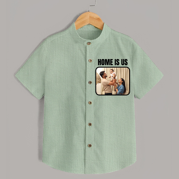 Home is Us Shirt | Custom Family Shirt for Family Pride - MINT GREEN - 0 - 6 Months Old (Chest 23")