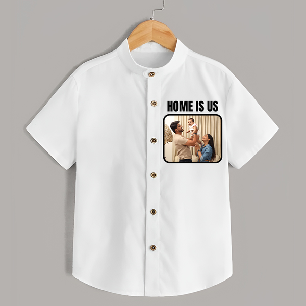 Home is Us Shirt | Custom Family Shirt for Family Pride - WHITE - 0 - 6 Months Old (Chest 23")