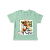 My Backbone T-shirt | Personalized Family T-shirt Honoring Loved Ones - MINT GREEN - 0-5 Months Old (Chest 17")